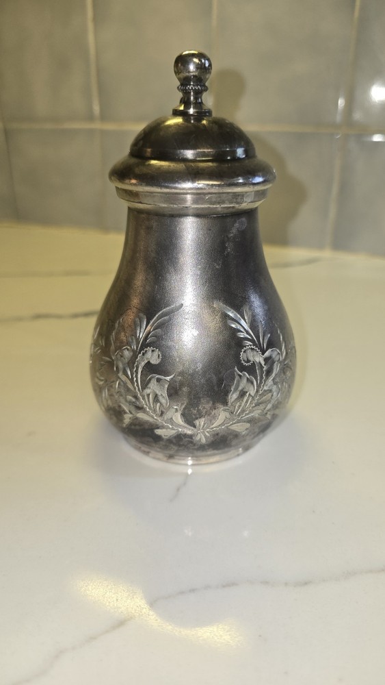 Antique Silver-plated Victorian Quadruple Plate Syrup Pitcher