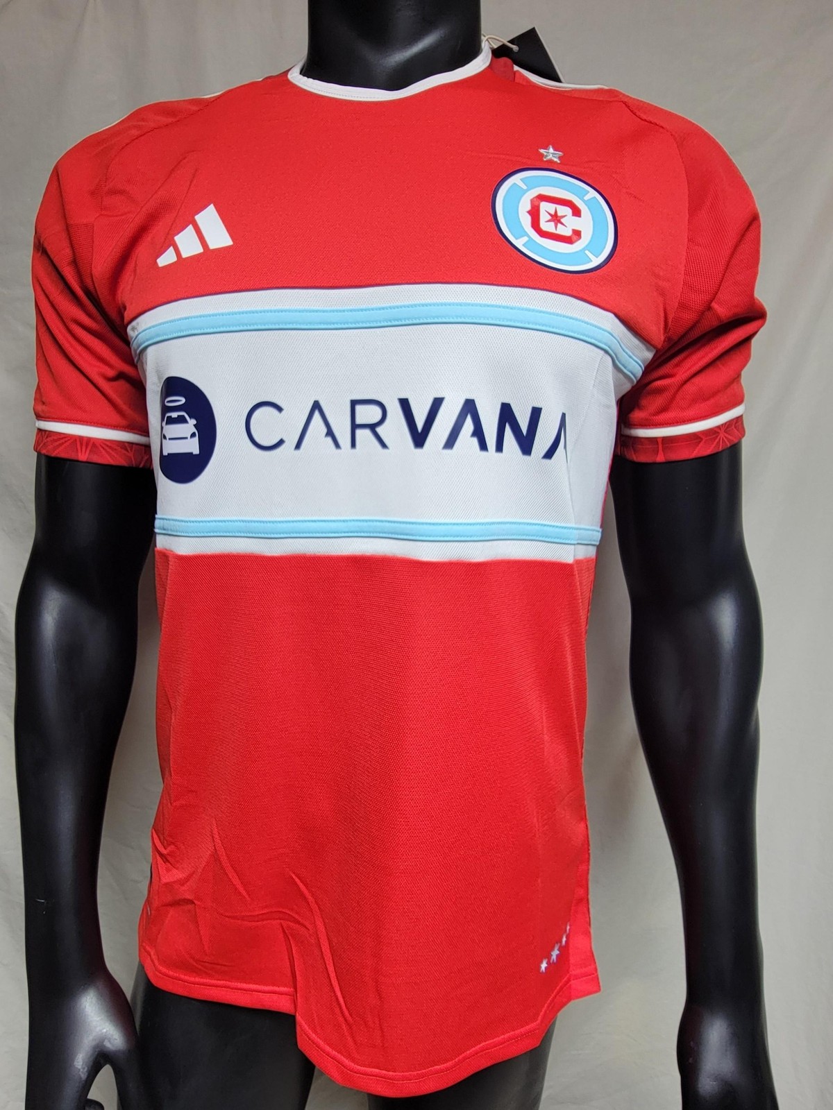 Adidas Chicago Fire MLS Home Soccer Jersey Men Size Medium #JL5835 Red / White