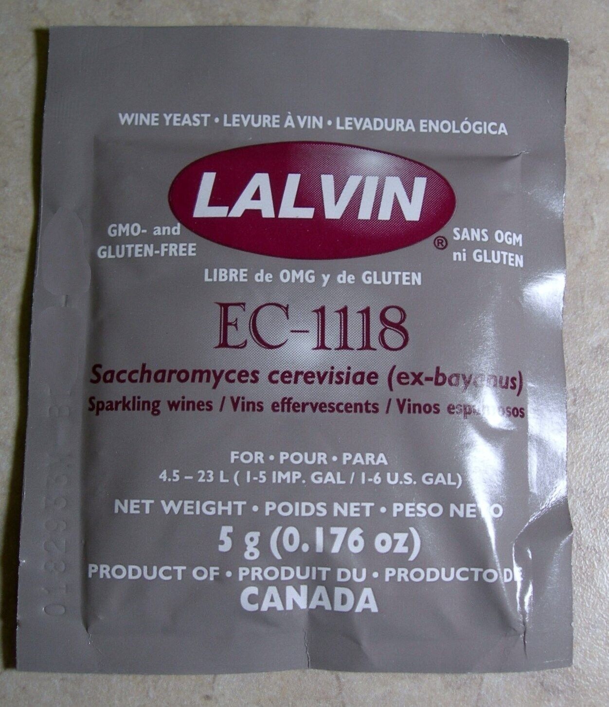 EC-1118 WINE YEAST 10 PK LALVIN ALL PURPOSE CHAMPAGNE SODA CIDER FRUIT & WHITES