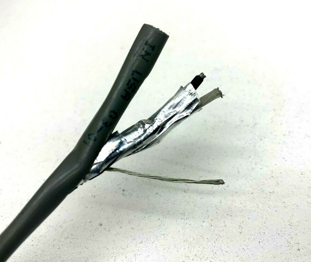 (10ft) Carol C2534 Shileded Gray CM Communication Control Cable Wire 18/2C