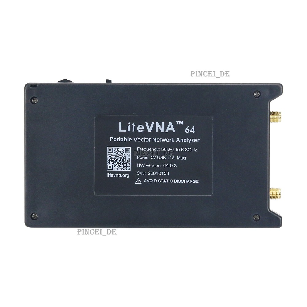 LiteVNA-64 50KHz-6.3GHz Vector Network Analyzer with 3.95" Screen for MF HF VHF