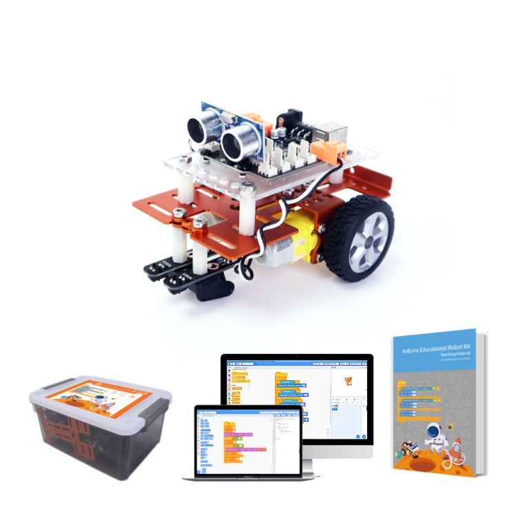 WeeMake Mars Rover Arduino UNO STEM Educational Robot Kit 14 Projects (KIT A)