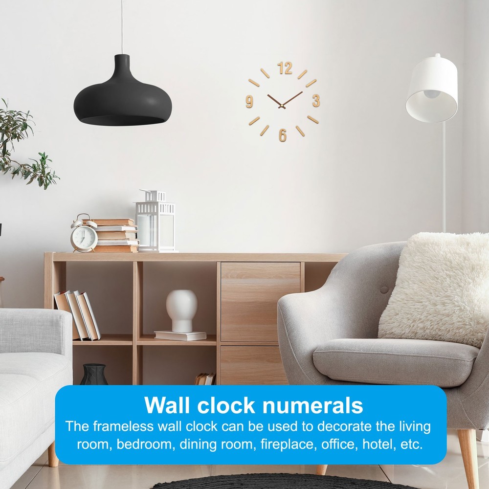 Wooden Clock Numbers Kit, Clock Accessories, Arabic