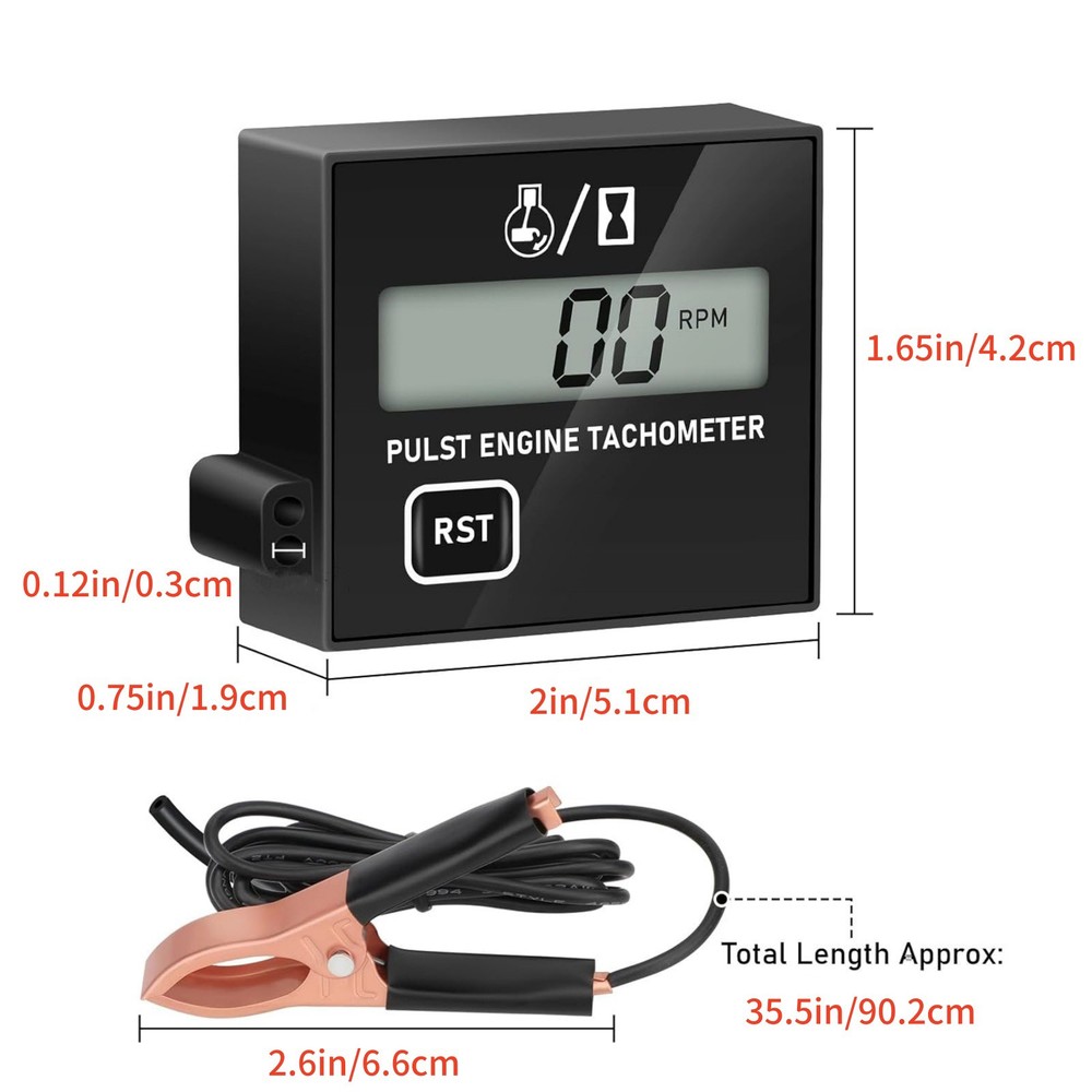 New Digital Chainsaw Tachometer Small Engine Tachometer For Tractor RV Chainsaw