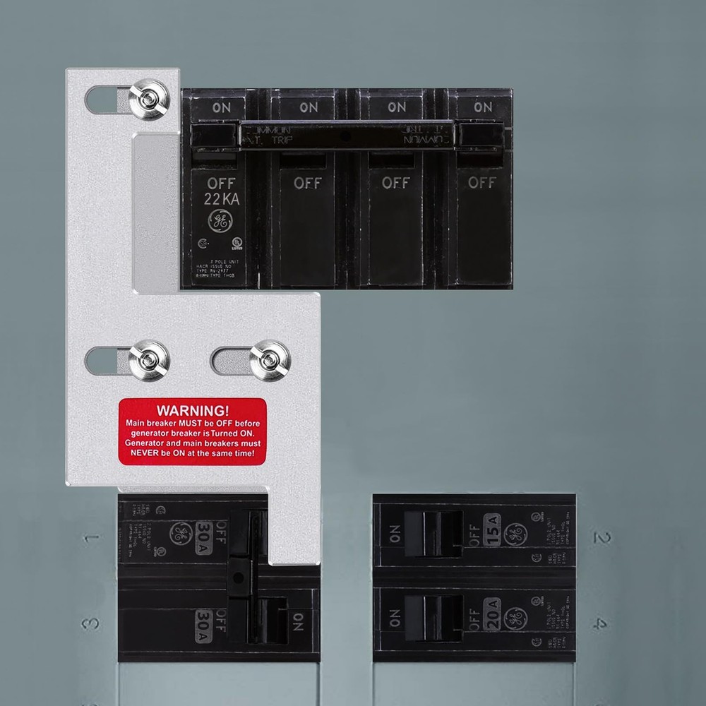 Generator Interlock Kit for GE General Electeric 200 Amp or 150 Amp Vertical ...