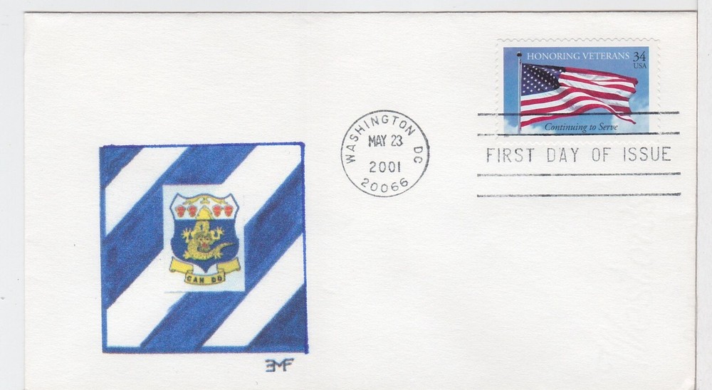 TurtlesTradingPost- Honoring Veterans- 2001 #3508 FDC- EMF Cachet