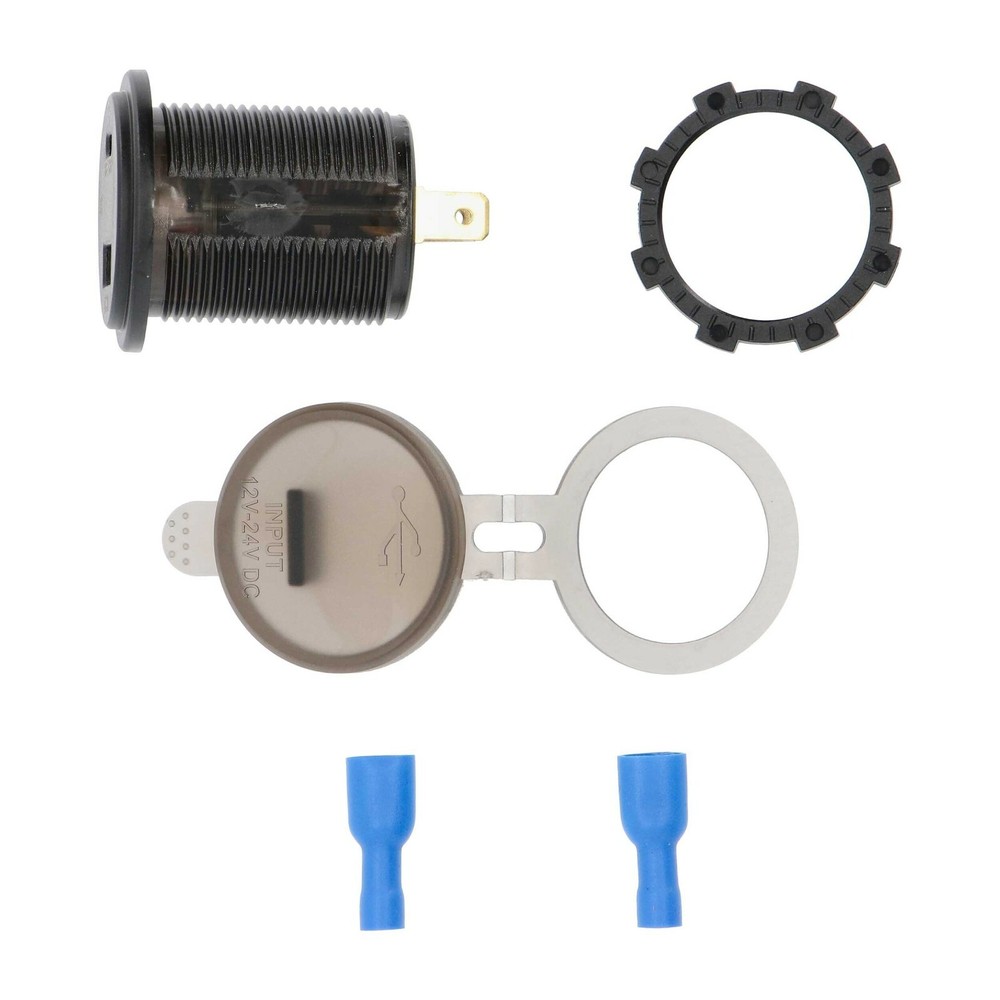 Install Bay IBR117 Type C + USB 3.0 4X Charge + Voltmeter Flush Mount