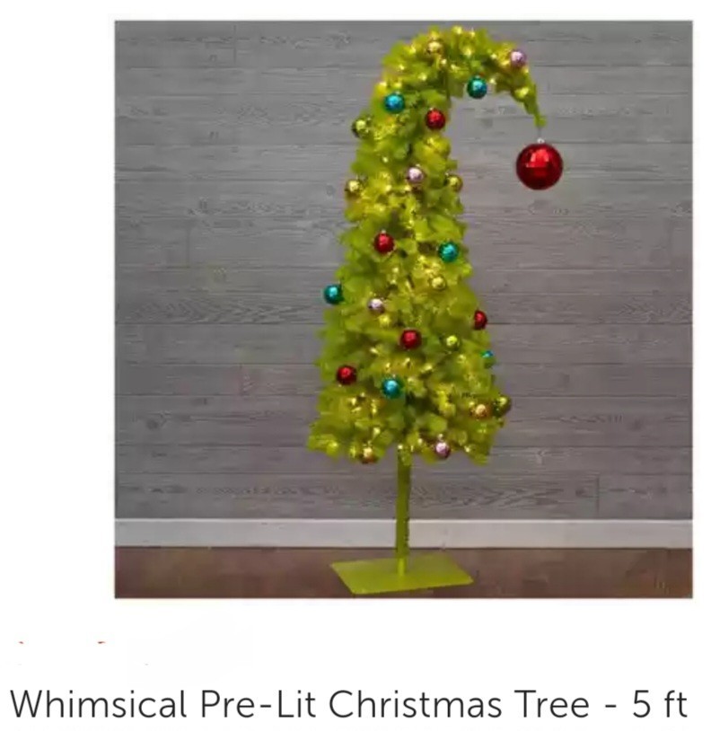 Grinch Christmas Tree 5' Whimsical