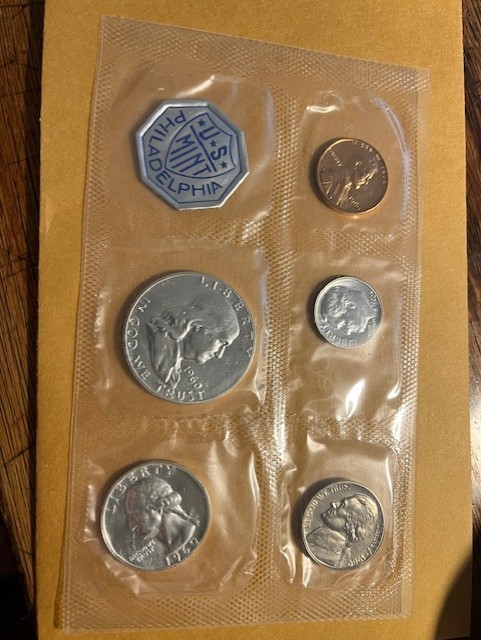 1960 US Mint Silver Proof Set/Opened/OGP #13846