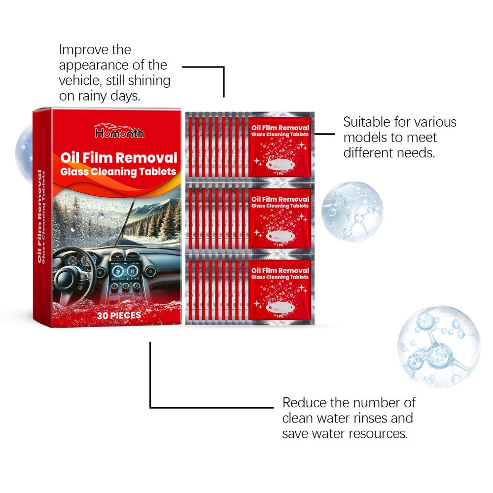 car windshield effervescent tablets car window rainproof