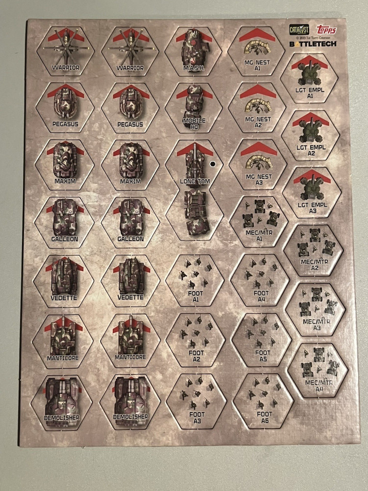 BATTLETECH - Mercenaries Box Set Limited Ed. (Box, inner items, NO miniatures)