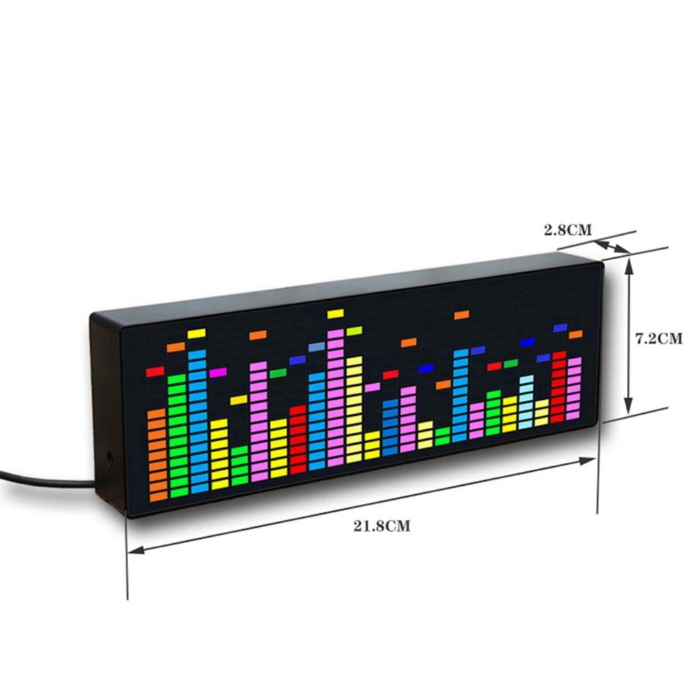 Stereo VU Meter Indicator Music Spectrum Analyzer Level LED Display Amplifier