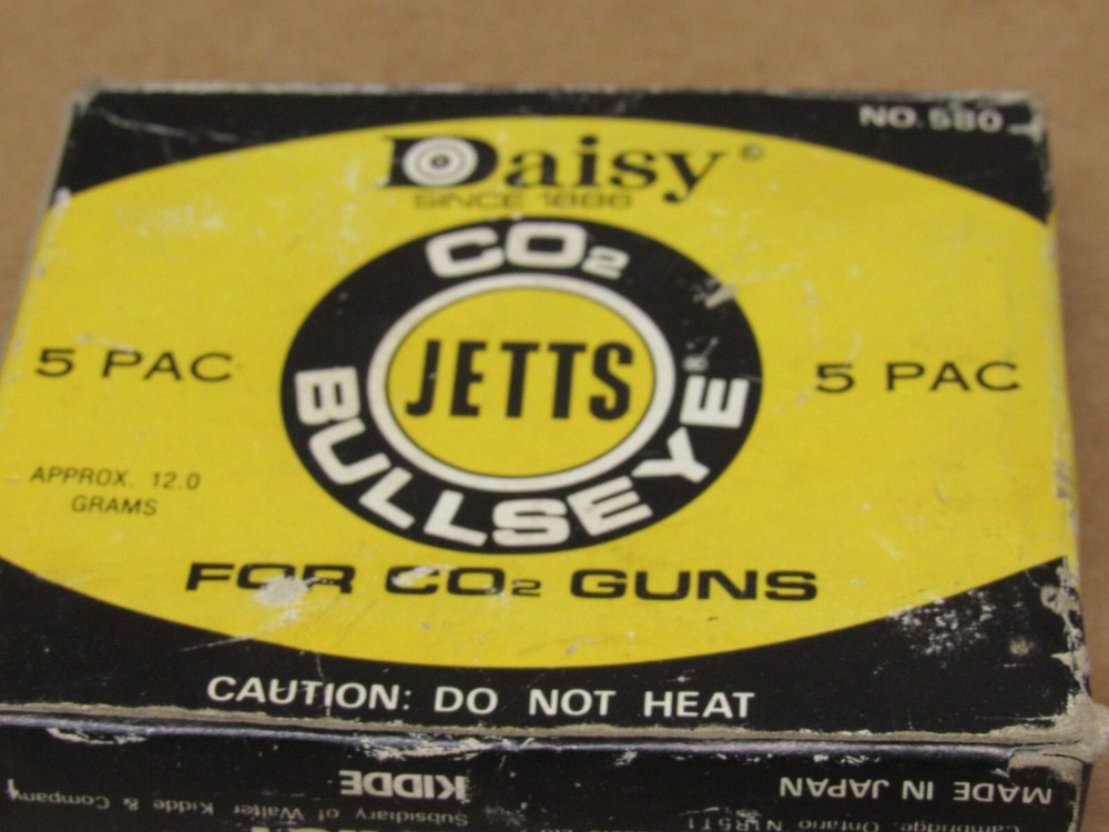 Vintage Daisy Bullseye Daisy CO2 Jetts Empty Box