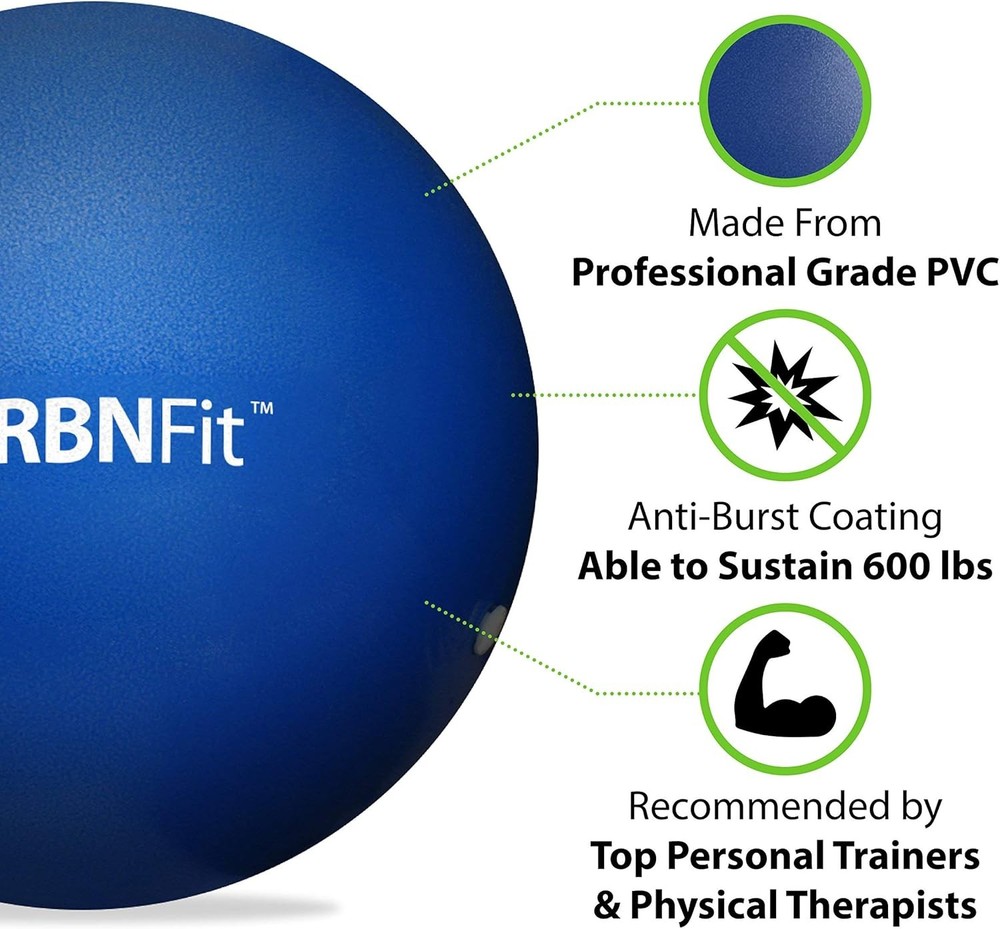 URBNFit Mini Stability Ball 9" with Pump