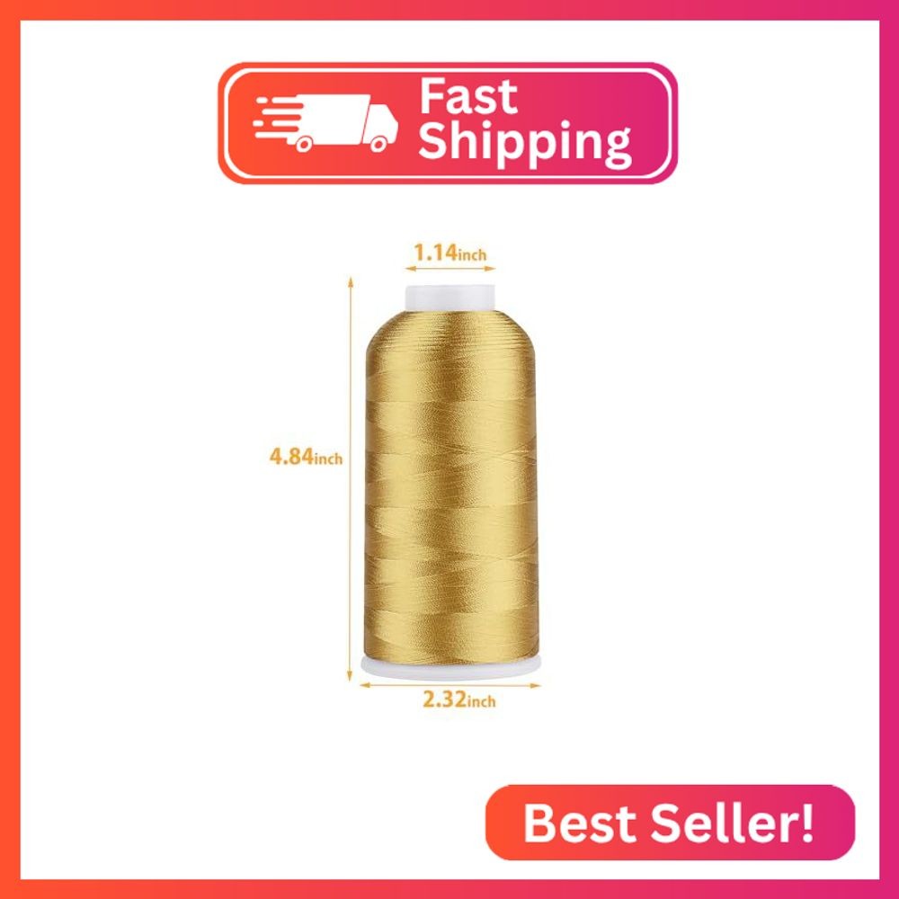 Simthread Rayon Embroidery Thread 5500 Yards Huge Spool, 40wt 100% Rayon Viscose