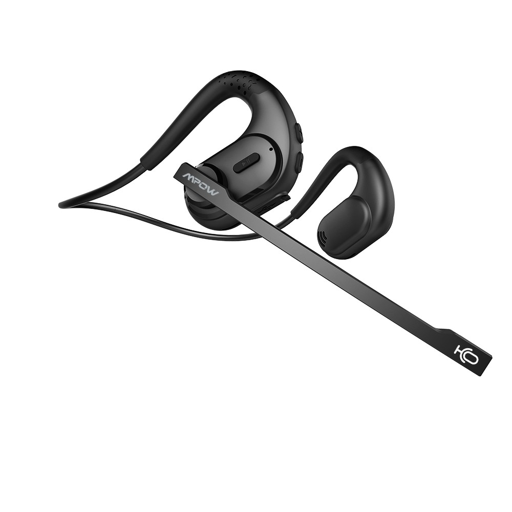 Mpow Bluetooth Headset Open Ear Headphones with Removable Noise Cancelling Mic