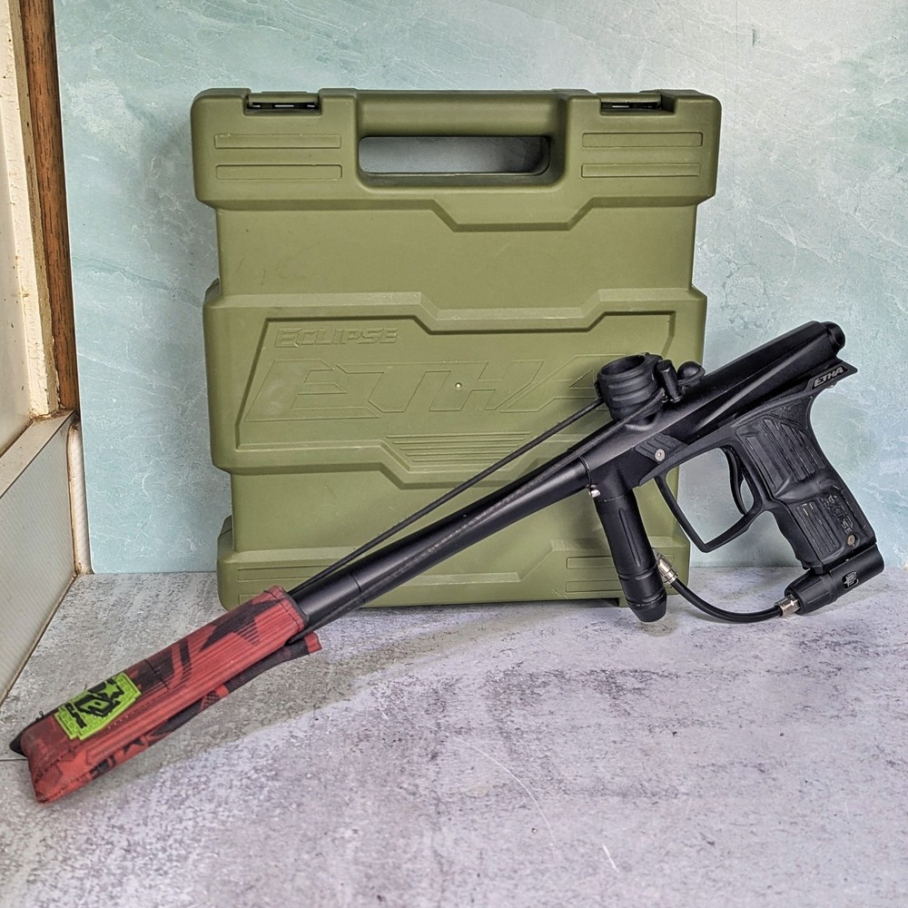 Planet Eclipse Etha One Paintball Gun Marker + Case, Black