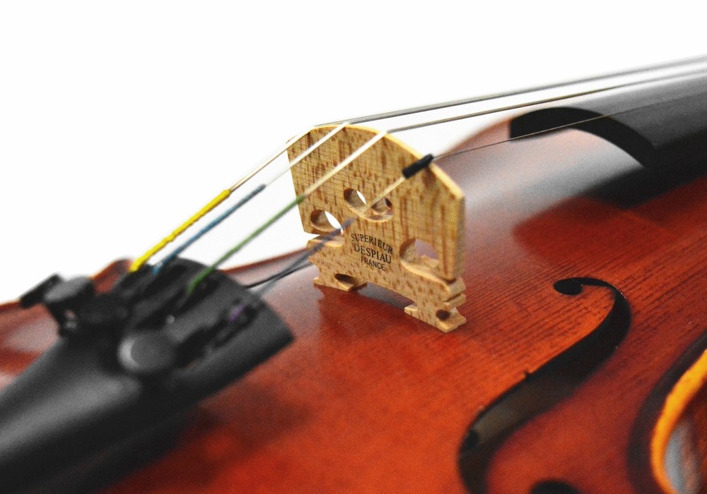 ADVANCED 1/4 SIZE VIOLIN,DOMINANT STRINGS+ ABS HARD CASE + BOW, NEW