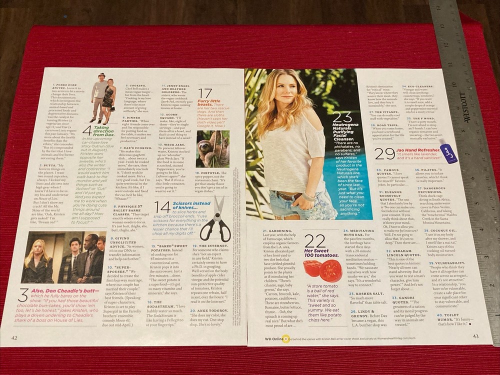 Actress Kristen Interview 4-page 2012 Print Article