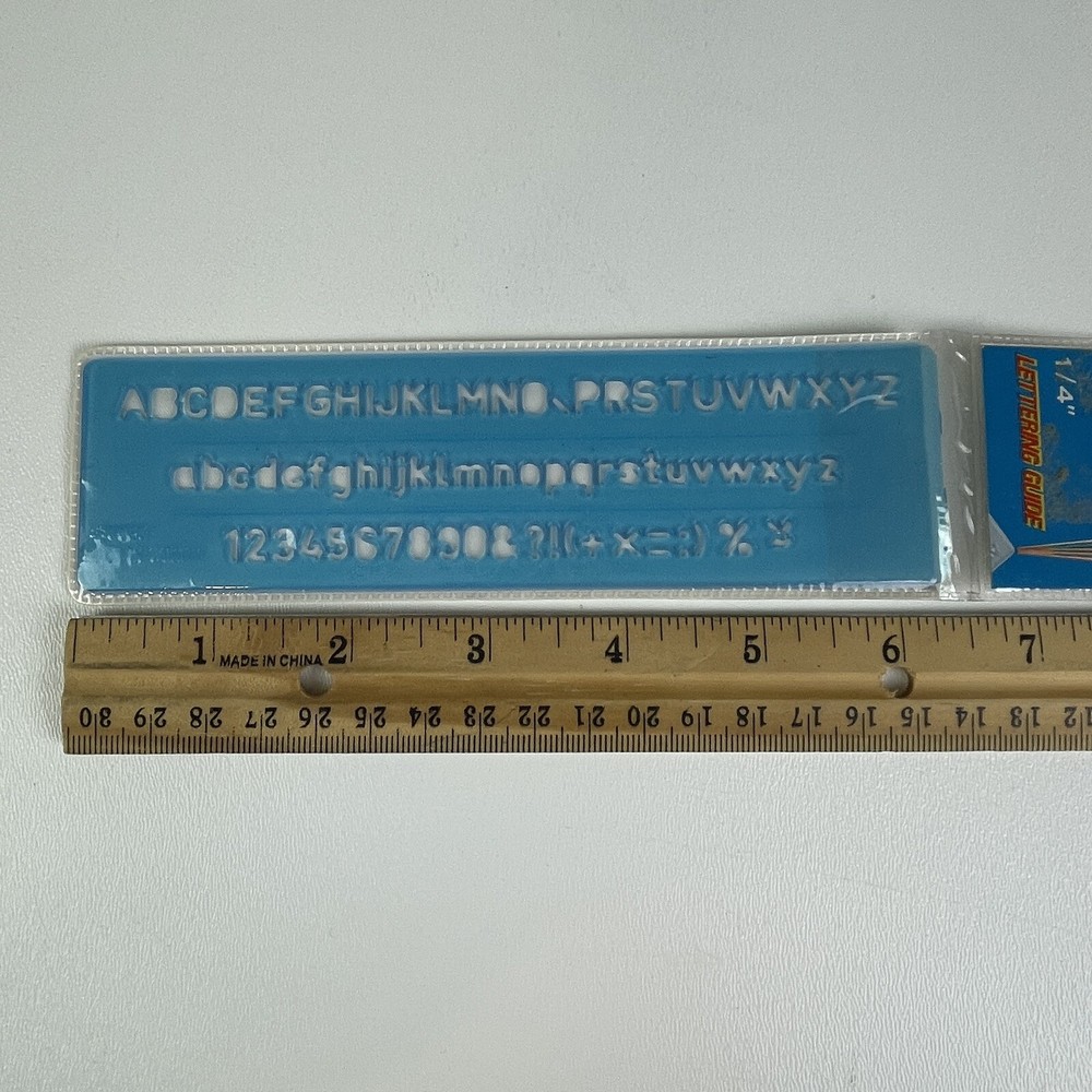 Laser Line Lettering Guide Vintage Drafting Hand Letters Tool Template