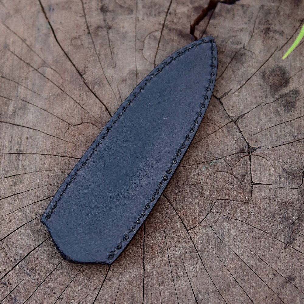 EDC Handmade Fixed Blade Leather Dagger Knife Sheath Holster Back Clip Sheath