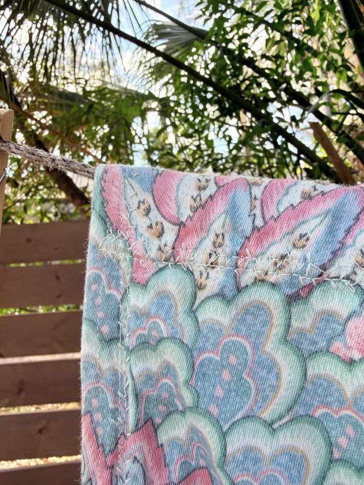 Vintage Crazy Quilt Patchwork Handmade Multi-Texture Boho 48" x 68" Eclectic