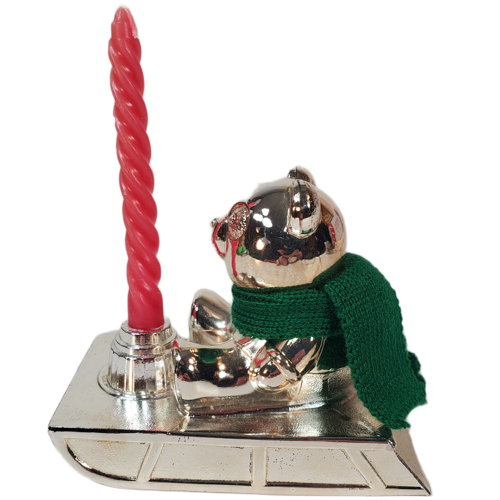 Silverplate Panda Bear Candle Light by William A Rogers