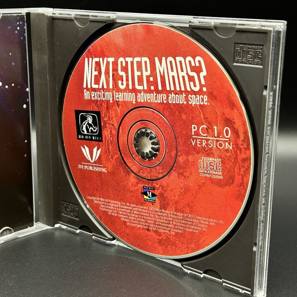 Next Step Mars Patrick Stewart CD Rom Windows PC 1.0 Version