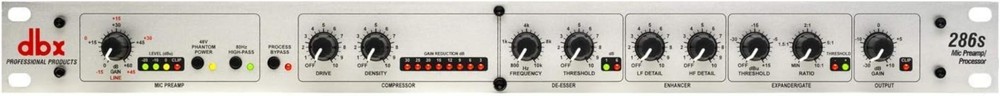 Professional 1U Microphone Preamp with 4 Effects - Precision Sound Control