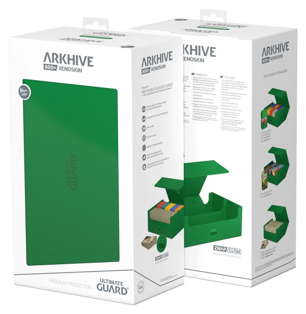 Ultimate Guard Arkhive 800 Xenoskin Green Deck Case