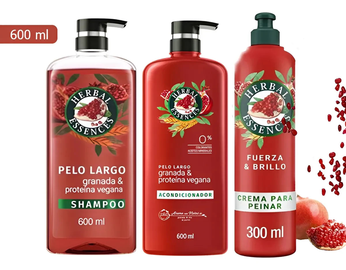 Herbal Essences Hermoso Cabello Shampoo 600ml- conditioner 600ml-cream300ml