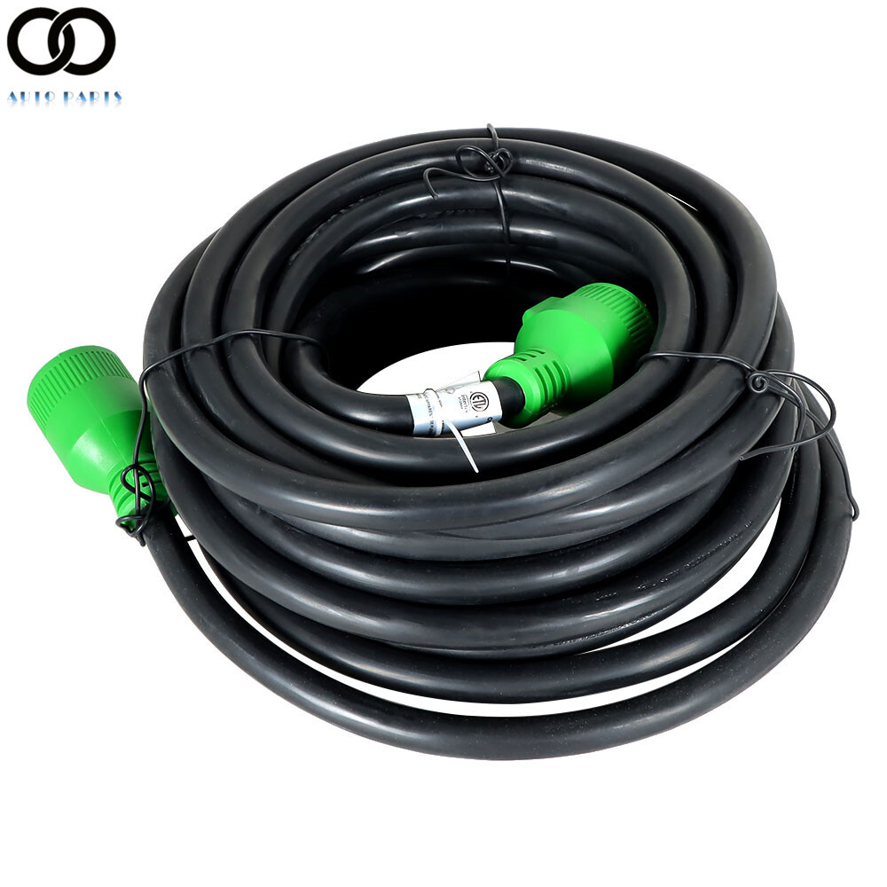 30 Amp 10~100FT Generator RV Extension Power Cord L14-30P/R 4 Prong Twist Lock