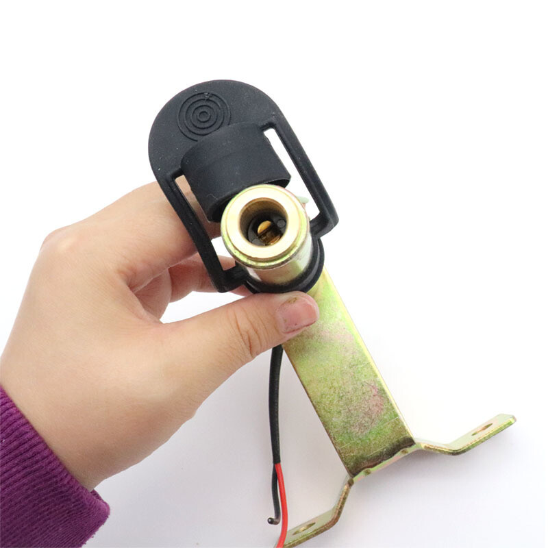 Din Pole Amber Rotating Flashing Beacon Light Mounting Stem Bracket Tractor