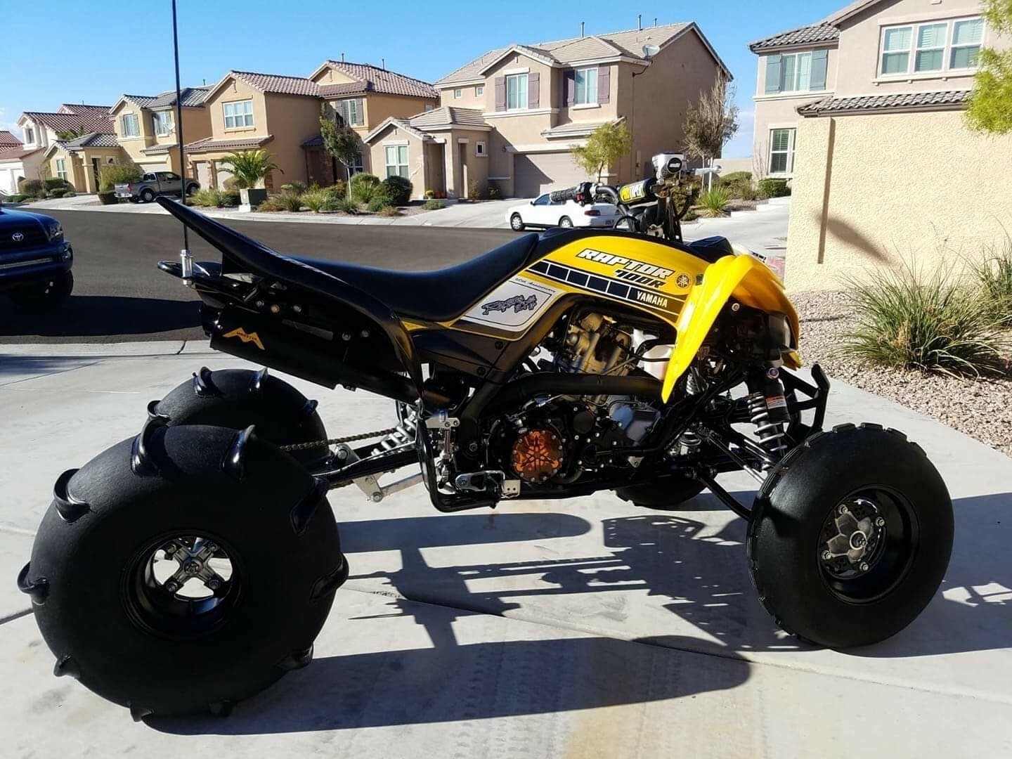 Yamaha RAPTOR YFM700R  Exhaust   Monster Pipe  Monsterpipe single exhaust system