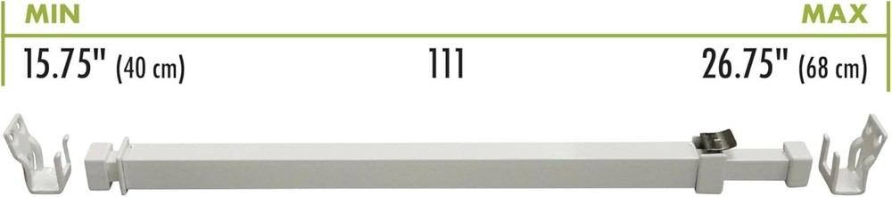 2 PACK Sliding Window Bar or Patio Door Window Bars with Proof Lock, Extendable