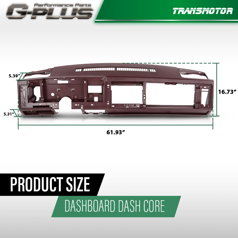 Dashboard Dash Core Red Fit For 1988-1994 Chevy GMC C/K Truck Suburban Blazer