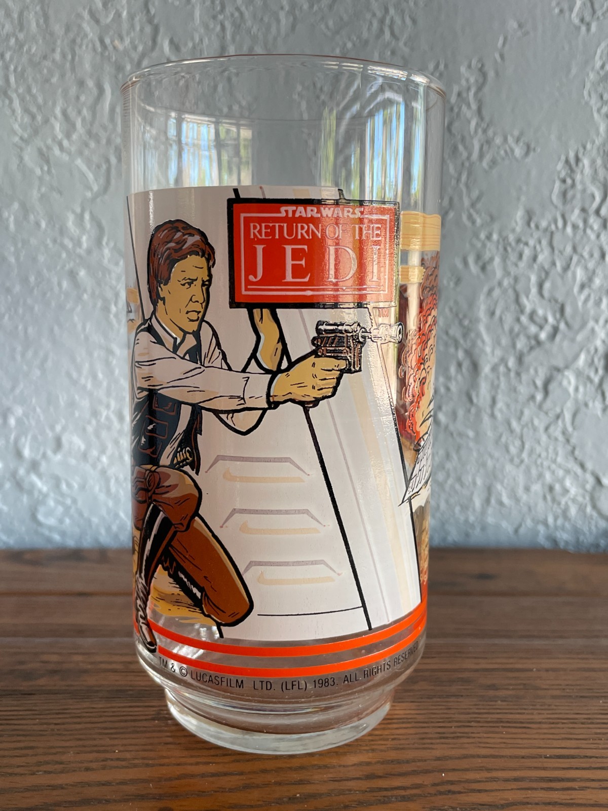 1983 Star Wars Return of the Jedi Burger King Drinking Glasses - Set of 4