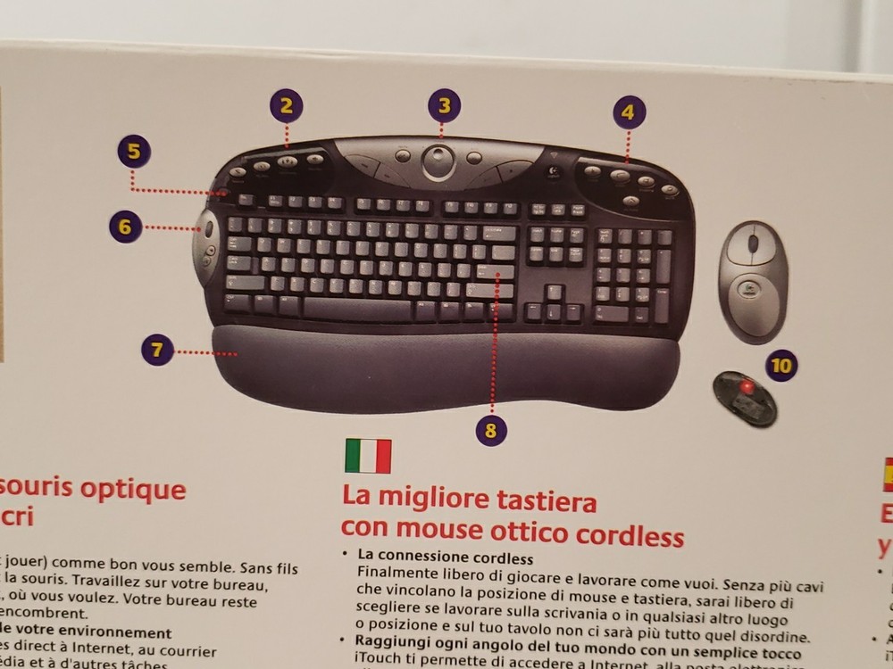 Logitech Cordless Desktop Optical, 967091-0110, Keyboard&Optical Mouse