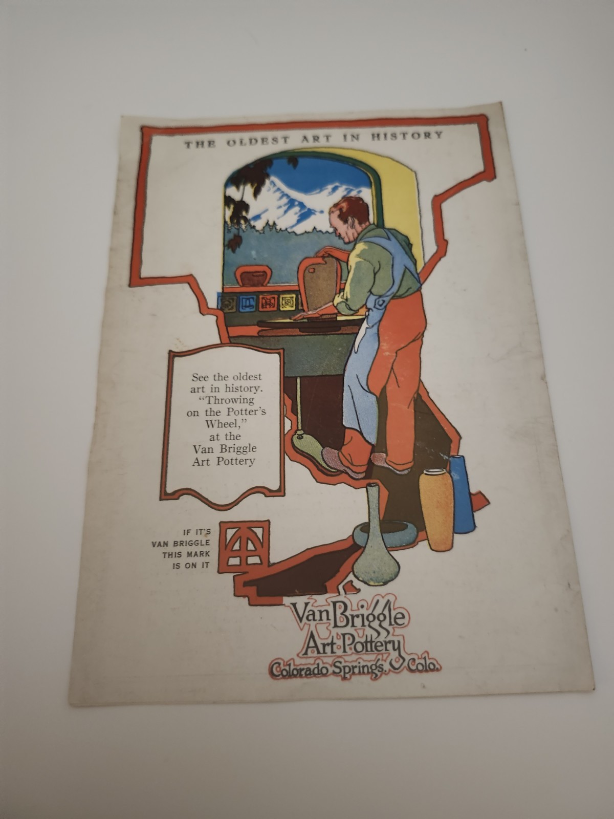 vtg 1920s Van Briggle Art Pottery Advertising pamphlet Colorado Springs CO Rare