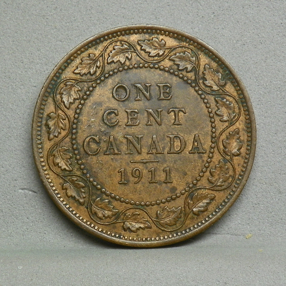 CANADA 1911 CENT, AU