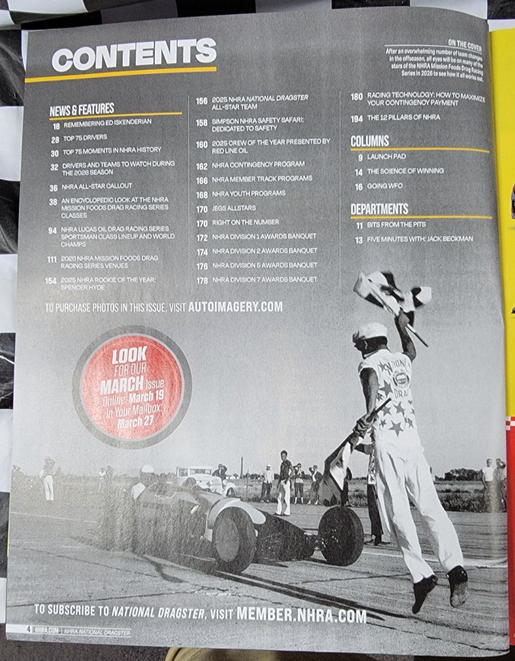 NHRA National Dragster Magazine FEBRUARY 2026 Drag Racing Issue 2 Vol 67