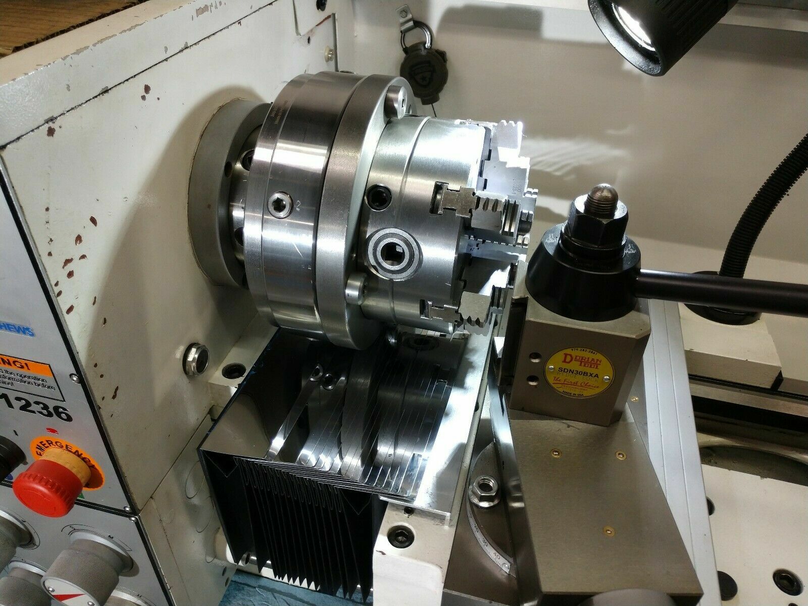 PM1228 lathe stainless steel armored protection cover,width 240 mm x Lmax 600 mm