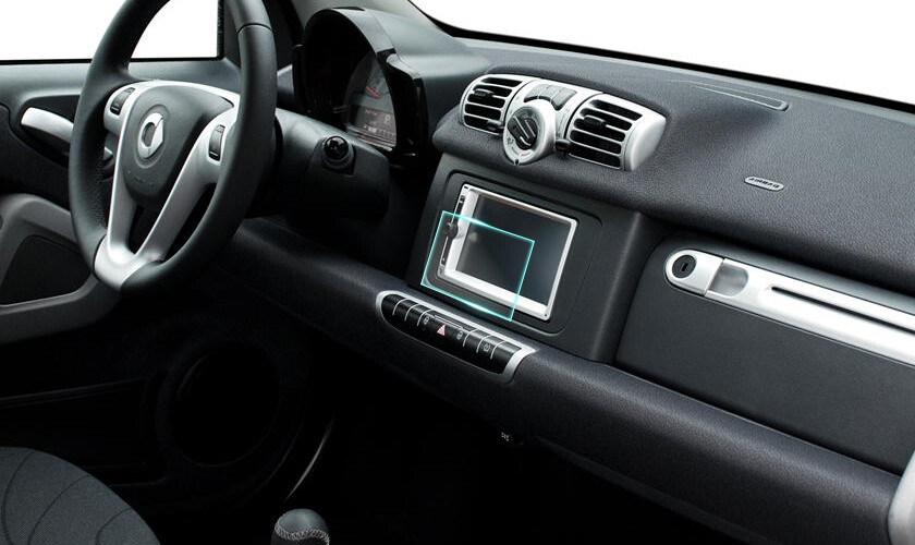 Crystal Clear Screen Protector for 2012 Smart Coupe Vehicle Navigation