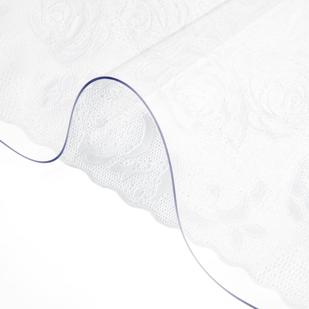Plastic Table Cover 36 x 60 Inch, 1.5 mm Thick Clear Table Protector, Rectangle