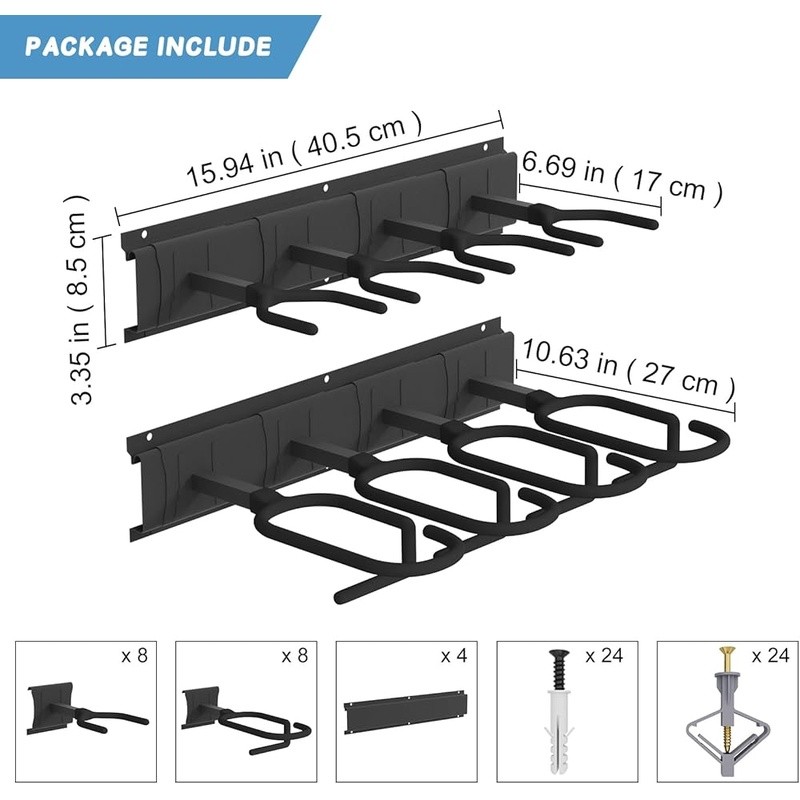 Durable Wall Mounted Gun Rack Adjustable Arms Firearm Storage Solution New