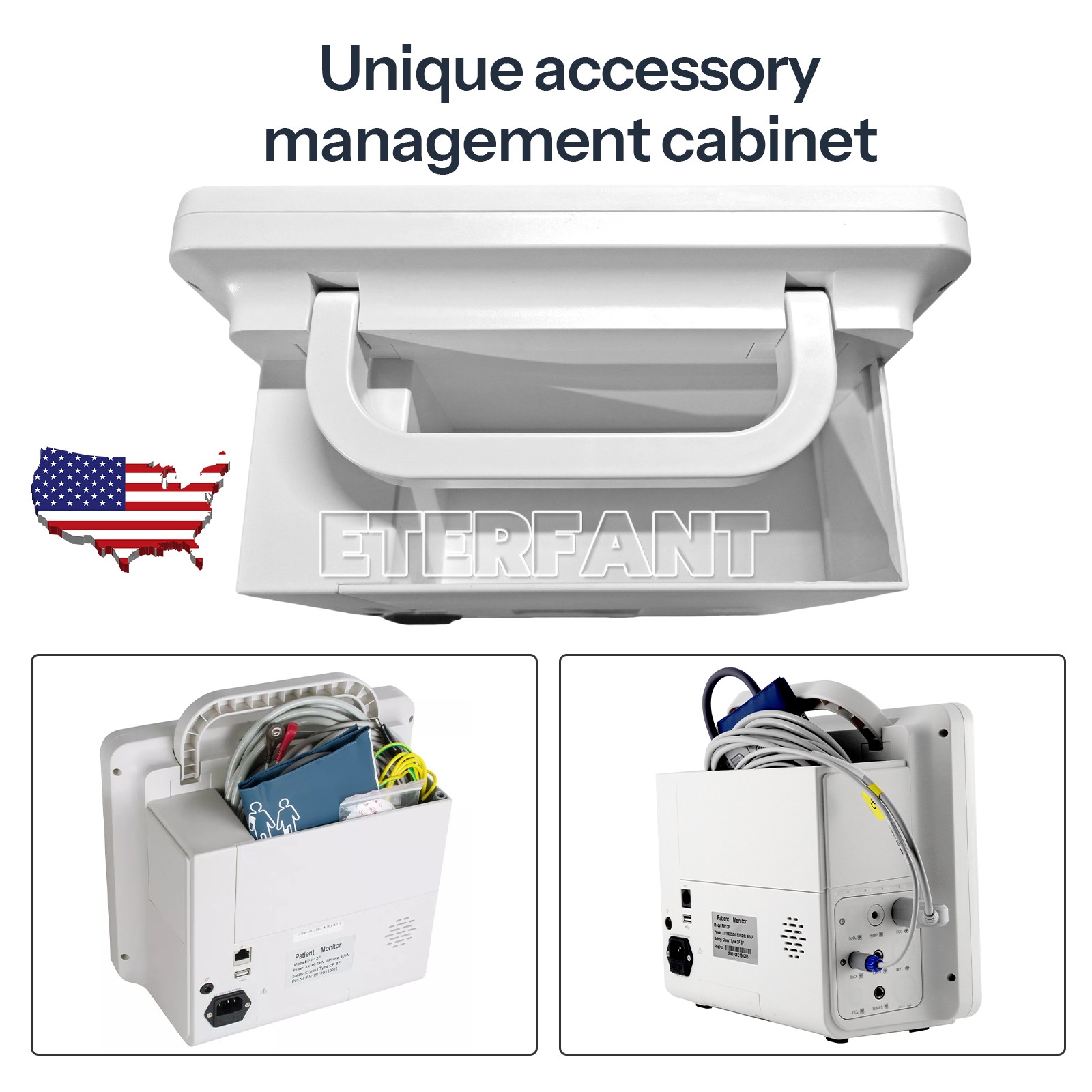 12" Patient Monitor ICU CCU Vital Sign For Hospital/Medical Trolley Cart