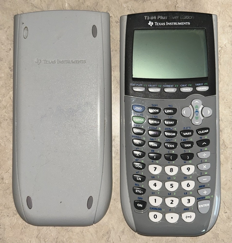 Texas Instruments TI-84 Plus Silver Edition Graphing Calculator Tested WORKING