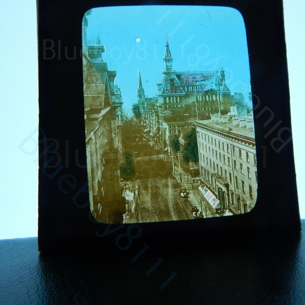 City street scene where? magic lantern