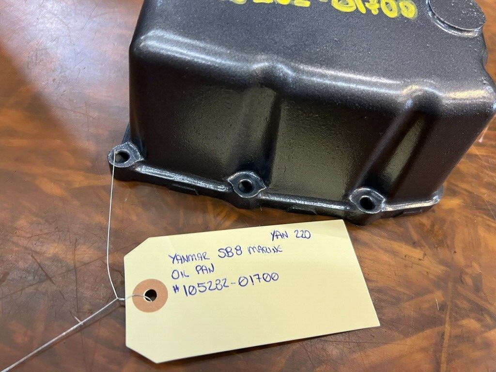 YANMAR SB8 OIL PAN #105282-01700 MARINE DIESEL W/ PLUG