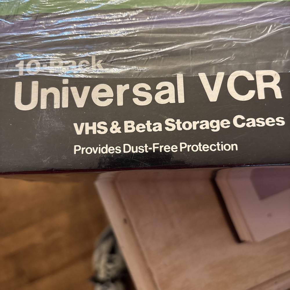 HE+ 10-Pack Universal VCR Library Boxes VHS / Beta Storage Boxes